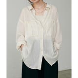 Lベージュ | 【LARUTA】シアーサファリポケット付きシャツ | NICE CLAUP / OLIVE des OLIVE　OUTLET