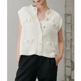 【LARUTA】モールクルーニットベスト | NICE CLAUP / OLIVE des OLIVE OUTLET | 詳細画像4