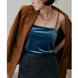 【LARUTA】カップ付きベロアキャミ | NICE CLAUP / OLIVE des OLIVE　OUTLET | 詳細画像1 