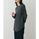 【LARUTA】長袖ワッフルカットソーTee | NICE CLAUP / OLIVE des OLIVE　OUTLET | 詳細画像13 
