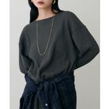 チャコール | 【LARUTA】長袖ワッフルカットソーTee | NICE CLAUP / OLIVE des OLIVE　OUTLET