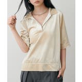 【LARUTA】ベロアポロシャツプルオーバー | NICE CLAUP / OLIVE des OLIVE　OUTLET | 詳細画像5 