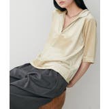 【LARUTA】ベロアポロシャツプルオーバー | NICE CLAUP / OLIVE des OLIVE　OUTLET | 詳細画像7 