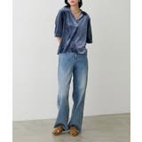 【LARUTA】ベロアポロシャツプルオーバー | NICE CLAUP / OLIVE des OLIVE　OUTLET | 詳細画像8 