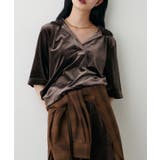 【LARUTA】ベロアポロシャツプルオーバー | NICE CLAUP / OLIVE des OLIVE　OUTLET | 詳細画像19 