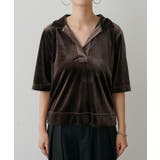 【LARUTA】ベロアポロシャツプルオーバー | NICE CLAUP / OLIVE des OLIVE　OUTLET | 詳細画像22 