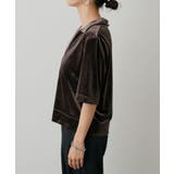 【LARUTA】ベロアポロシャツプルオーバー | NICE CLAUP / OLIVE des OLIVE　OUTLET | 詳細画像23 