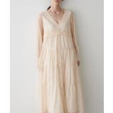 【LARUTA】レース切替ロングワンピース | NICE CLAUP / OLIVE des OLIVE OUTLET | 詳細画像1