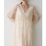 【LARUTA】レース切替ロングワンピース | NICE CLAUP / OLIVE des OLIVE OUTLET | 詳細画像2