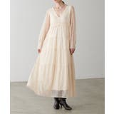 【LARUTA】レース切替ロングワンピース | NICE CLAUP / OLIVE des OLIVE OUTLET | 詳細画像4