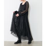 ブラック | 【LARUTA】レース切替ロングワンピース | NICE CLAUP / OLIVE des OLIVE OUTLET