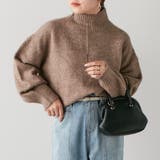 モカ | ヤクタッチボトルネックプルオーバー | NICE CLAUP / OLIVE des OLIVE　OUTLET