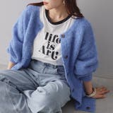 ブルー | ふわふわシャギーカーディガン | RMAF NICE CLAUP / OLIVE des OLIVE