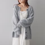 グレー | ふわふわシャギーカーディガン | RMAF NICE CLAUP / OLIVE des OLIVE