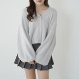 シャギーヤーンショート丈カーディガン | RMAF NICE CLAUP / OLIVE des OLIVE | 詳細画像1