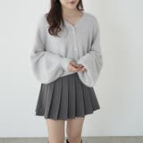 Lグレー | シャギーヤーンショート丈カーディガン | RMAF NICE CLAUP / OLIVE des OLIVE