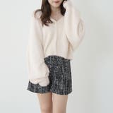 アイボリー | シャギーヤーンショート丈カーディガン | RMAF NICE CLAUP / OLIVE des OLIVE