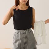 ブラック | バックオープンノースリーブ | NICE CLAUP / OLIVE des OLIVE　OUTLET