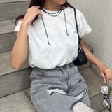 【コットン100%、サスティナブル】8色展開オーガニックコットンフレンチTシャツ | NICE CLAUP / OLIVE des OLIVE OUTLET | 詳細画像5