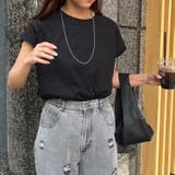 【コットン100%、サスティナブル】8色展開オーガニックコットンフレンチTシャツ | NICE CLAUP / OLIVE des OLIVE OUTLET | 詳細画像10
