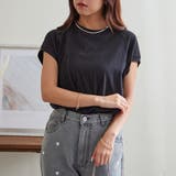【コットン100%、サスティナブル】8色展開オーガニックコットンフレンチTシャツ | NICE CLAUP / OLIVE des OLIVE OUTLET | 詳細画像13