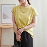 【コットン100%、サスティナブル】8色展開オーガニックコットンフレンチTシャツ | NICE CLAUP / OLIVE des OLIVE OUTLET | 詳細画像14