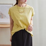 【コットン100%、サスティナブル】8色展開オーガニックコットンフレンチTシャツ | NICE CLAUP / OLIVE des OLIVE OUTLET | 詳細画像15