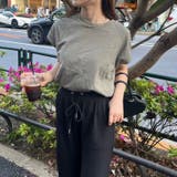 【コットン100%、サスティナブル】8色展開オーガニックコットンフレンチTシャツ | NICE CLAUP / OLIVE des OLIVE OUTLET | 詳細画像22