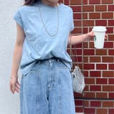 【コットン100%、サスティナブル】8色展開オーガニックコットンフレンチTシャツ | NICE CLAUP / OLIVE des OLIVE OUTLET | 詳細画像30