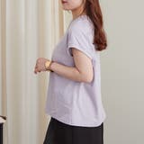 【コットン100%、サスティナブル】8色展開オーガニックコットンフレンチTシャツ | NICE CLAUP / OLIVE des OLIVE OUTLET | 詳細画像41