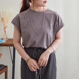 【コットン100%、サスティナブル】8色展開オーガニックコットンフレンチTシャツ | NICE CLAUP / OLIVE des OLIVE OUTLET | 詳細画像44