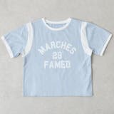 サックス | 【MARCHES】配色切替ロゴT | NICE CLAUP / OLIVE des OLIVE OUTLET
