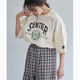 Lベージュ | 【ユニセックス】 古着風ロゴTシャツ | NICE CLAUP / OLIVE des OLIVE　OUTLET