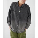 【ユニセックス】 グラデーションデニムBIGシャツ | NICE CLAUP / OLIVE des OLIVE OUTLET | 詳細画像10