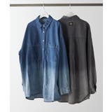 【ユニセックス】 グラデーションデニムBIGシャツ | NICE CLAUP / OLIVE des OLIVE OUTLET | 詳細画像17