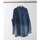 【ユニセックス】 グラデーションデニムBIGシャツ | NICE CLAUP / OLIVE des OLIVE OUTLET | 詳細画像18