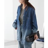 【ユニセックス】 グラデーションデニムBIGシャツ | NICE CLAUP / OLIVE des OLIVE OUTLET | 詳細画像20