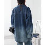 【ユニセックス】 グラデーションデニムBIGシャツ | NICE CLAUP / OLIVE des OLIVE OUTLET | 詳細画像22