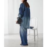【ユニセックス】 グラデーションデニムBIGシャツ | NICE CLAUP / OLIVE des OLIVE OUTLET | 詳細画像26