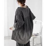 ブラック | 【ユニセックス】 グラデーションデニムBIGシャツ | NICE CLAUP / OLIVE des OLIVE OUTLET