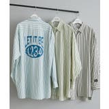 【NUNIFE】バックプリントストライプシャツ | NICE CLAUP / OLIVE des OLIVE OUTLET | 詳細画像2