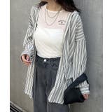 【NUNIFE】バックプリントストライプシャツ | NICE CLAUP / OLIVE des OLIVE OUTLET | 詳細画像5