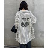 【NUNIFE】バックプリントストライプシャツ | NICE CLAUP / OLIVE des OLIVE OUTLET | 詳細画像6