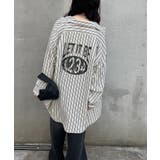 【NUNIFE】バックプリントストライプシャツ | NICE CLAUP / OLIVE des OLIVE OUTLET | 詳細画像7