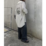 【NUNIFE】バックプリントストライプシャツ | NICE CLAUP / OLIVE des OLIVE OUTLET | 詳細画像9
