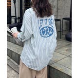 【NUNIFE】バックプリントストライプシャツ | NICE CLAUP / OLIVE des OLIVE OUTLET | 詳細画像13