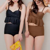 【WEB限定】M,Lサイズ展開ぺプラムビキニ 体型カバー水着 | NICE CLAUP / OLIVE des OLIVE　OUTLET | 詳細画像3 