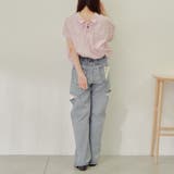 【nao】後レースアップタケノコタック柄ブラウス | RMAF NICE CLAUP / OLIVE des OLIVE | 詳細画像8