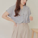【nao】後レースアップタケノコタック柄ブラウス | RMAF NICE CLAUP / OLIVE des OLIVE | 詳細画像10