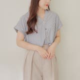 【nao】後レースアップタケノコタック柄ブラウス | RMAF NICE CLAUP / OLIVE des OLIVE | 詳細画像11